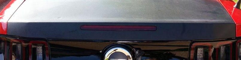 Ford Mustang Carbon Fiber Trunk Wrap